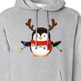 thumbnail image 3 of Inktastic Penguin Xmas Adult Hoodie Sweatshirt, 3 of 4