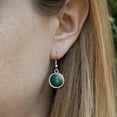 thumbnail image 3 of Blue Seahorse with Kelp Novelty Dangling Drop Charm Earrings, 3 of 4