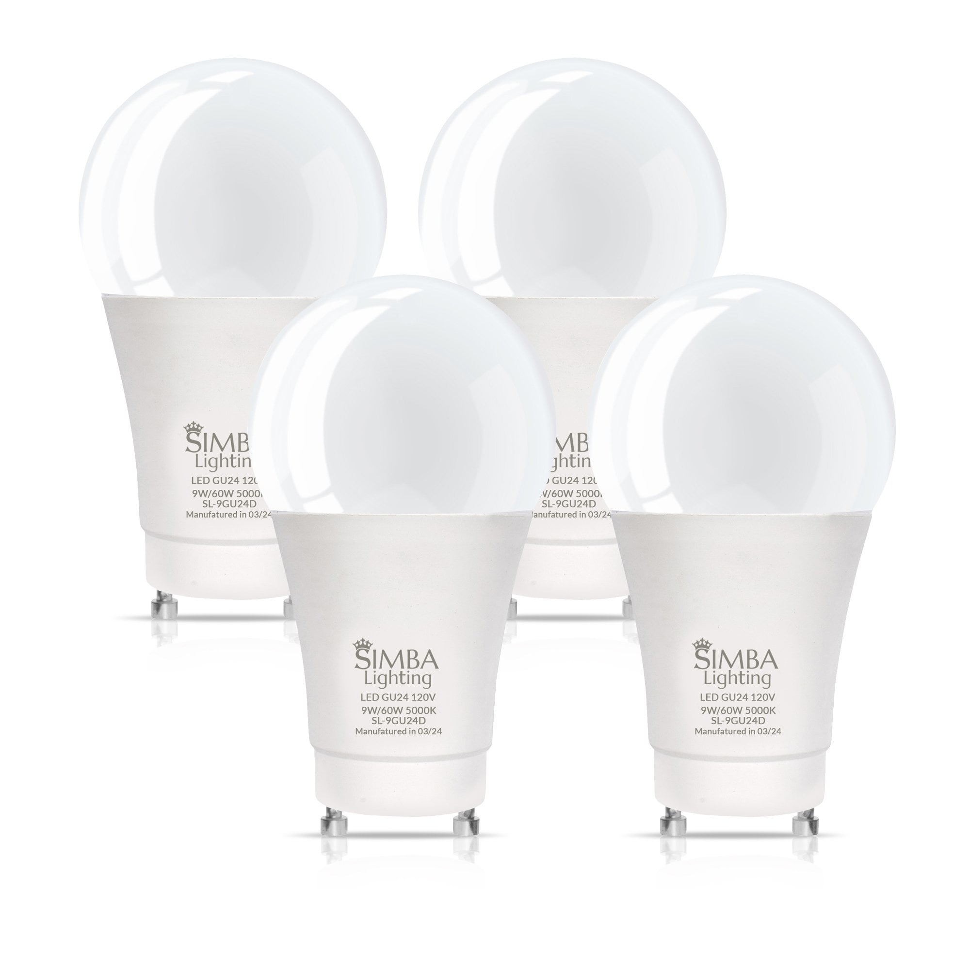 Lampadina CFL A Spirale Rossa 23W SLEEKLIGHTING, Luce Ambra, E26, Approvata UL, Confezione Da 4, Antizanzare
