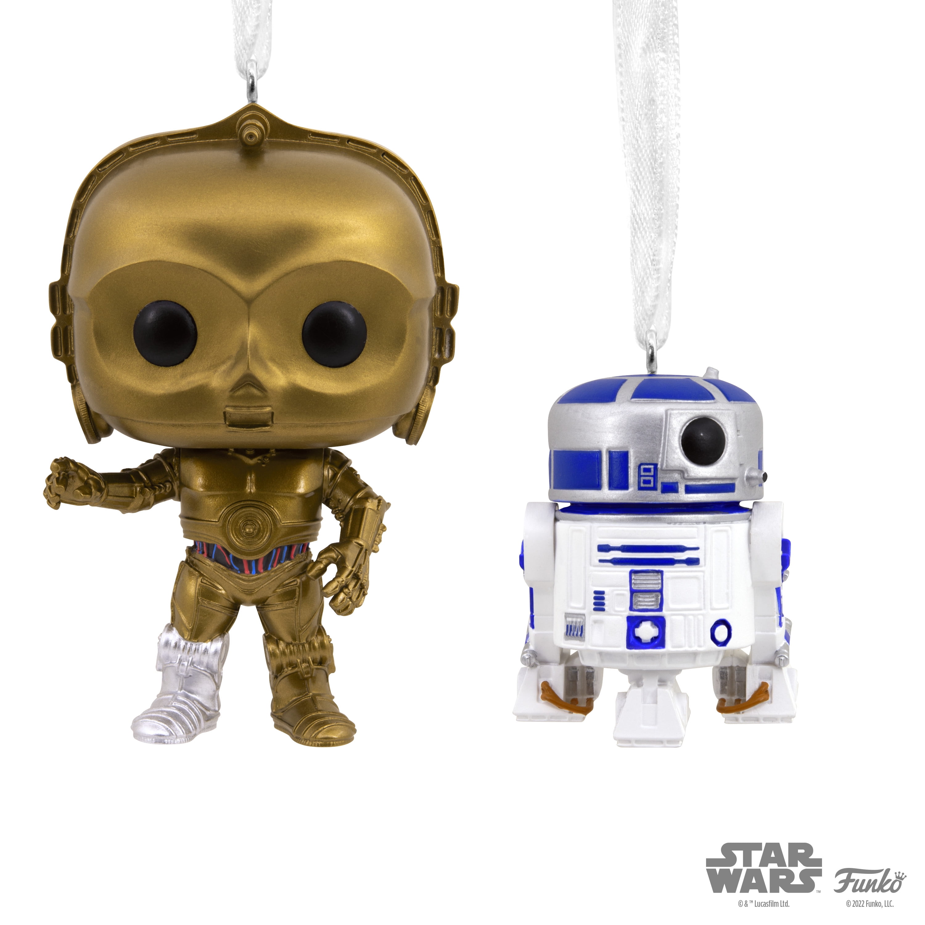 Minder suiker Regelmatigheid Hallmark Star Wars Mystery Ornaments (C-3PO and R2-D2 Funko POP!, Set of 2)  - Limited Availability - Walmart.com