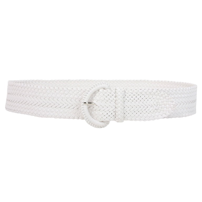 2 Inch Wide Hand Made Soft Metallic Woven Braided Round Belt  display picture 3