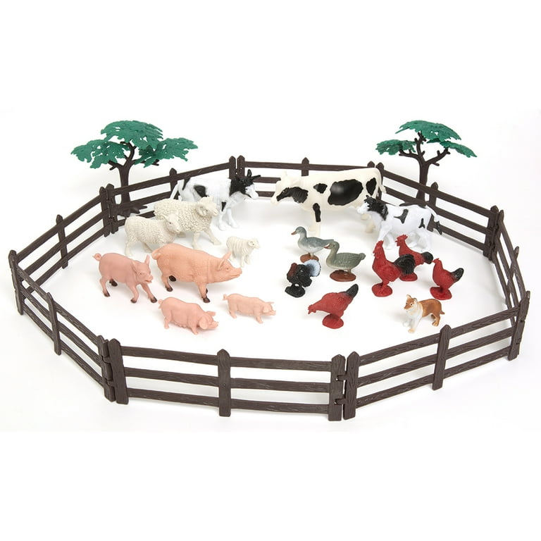 Zoo Troop Big Bucket of Farm Animals, 40-Piece Set photo 3