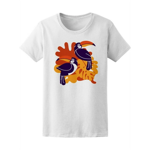 Colorful Toucan Birds Graphic Tee Women's -Image by Shutterstock
