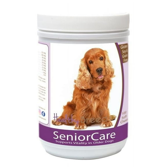 Healthy Breeds 840235163718 Cocker Spaniel Senior Dog Care Soft Chews
