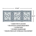 thumbnail image 5 of Home District Decorative Wooden Freestanding Pet Gate, Expands to 47" Wide, 5 of 8
