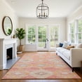 thumbnail image 7 of Addison Rugs Mayfield Premium Machine Washable Transitional Aztec Coral Rectangle Rug, 3' x 5', 7 of 7