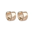Time and Tru Gold Wide Crystal Huggie Hoop Earrings