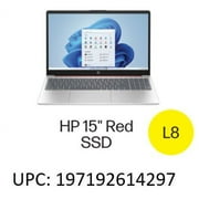 (Open Box) HP 15.6, Intel Processor N200 (Pentium) 4GB RAM, 128GB UFS, Scarlet Red, Windows 11 Home in S Mode, 15-fd0083wm