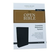 The Kjv, Open Bible, Leathersoft, Black, Red Letter Edition, Comfort Print: Complete Reference System, (Hardcover)