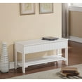 thumbnail image 4 of Roundhill Solid Wood Storage Shoe Bench, 4 of 6