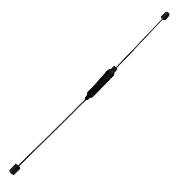 Elastic Fitness Bar Detachable High Frequency Vibration Weighted Bar Elastic Workout Bar for Muscle Exercise Black