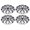 Silver Black, variant on Hubcap Wheel Covers 16 Inch, Universal Hub Caps, R16 Wheel Rim Covers, Snap On Hubcaps for Most Cars Truck SUV, Rim Protectors Set of 4