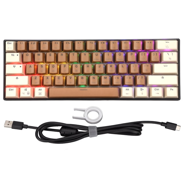 Teclado, 61 teclas Teclado mecánico Teclado para juegos Teclado mecánico Calidad de nivel superior
