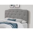 Angela Buttontufted Adjustable Headboard Grey King