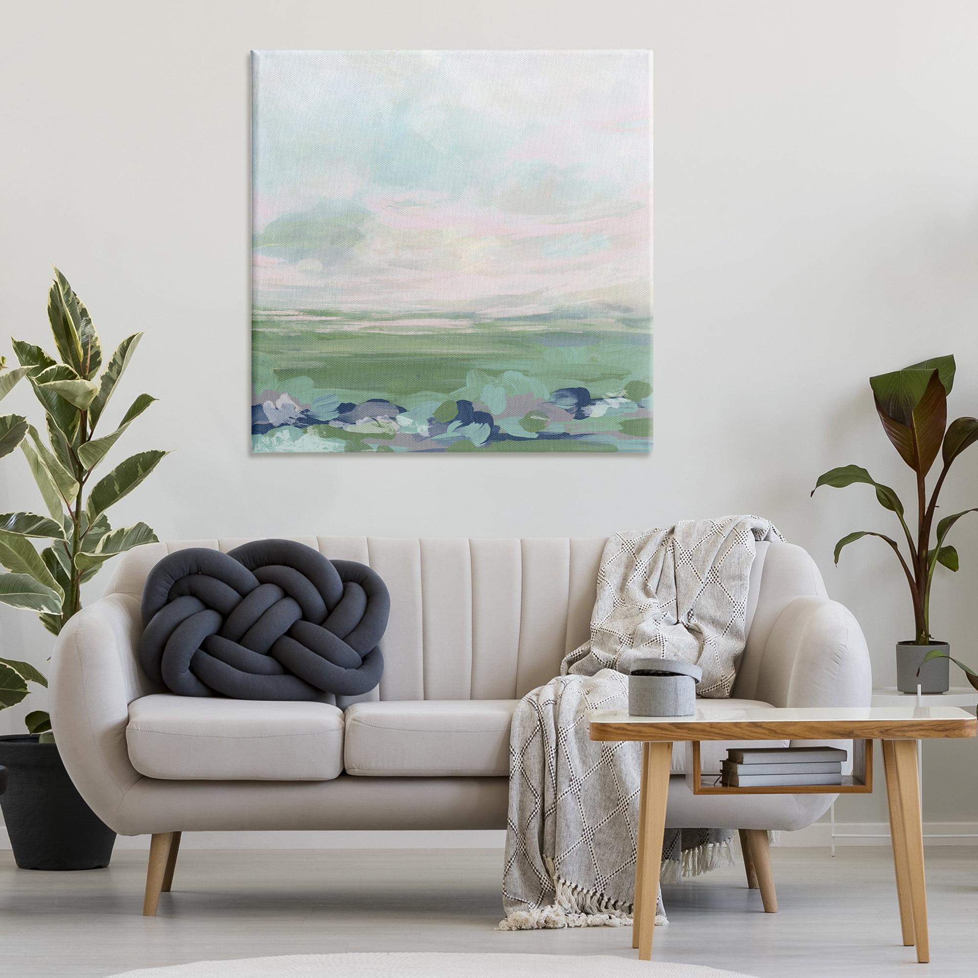 Stupell Industries Grassland Sky Gradient Landscape & Nature Painting Wrapped Canvas Art Print Wall Art, 36 x 36