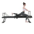 thumbnail image 3 of Modern Foldable Pilates Board, Pilates Reformer Set Max 264.55lbs Weight Capacity Pilates Performer Machine with Padded Jump Adjustable Training Intensity Workout Machine for Practicing Pilates, 3 of 26