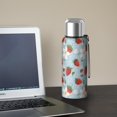 thumbnail image 5 of 20 Oz Blue Strawberry Plants Fruit Coffee Tumbler Double Wall Insulated Stainless Steel Water Bottle | Metal Reusable Thermoses Flask with Cup Cap | Leak & Sweat Proof with Anti-Dust Lid, 5 of 7