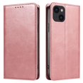 thumbnail image 1 of KAIYANG Funda de cuero con soporte para billetera para iPhone 15, funda para teléfono celular a prueba de golpes con textura de becerro, estilo G, iPhone 15, oro rosa, 1 of 5