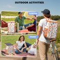 thumbnail image 4 of Travel Cooler Bag - White Cartoon Dinosaurs Pterosaurs Pattern Camping Beer Cooler Backpack with Bottle Opener- Waterproof Insulated Picnic Backpacks - Cooler Bag for Beach, 4 of 6