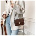 thumbnail image 4 of Nuevo bolso de verano retro para mujer, bolso de hombro tipo bandolera de un solo hombro, bolso sencillo de color liso para mujer 2025, 4 of 5