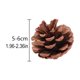 thumbnail image 3 of Adorno colgante navideño de piña de madera | Decoración navideña ligera e irrompible | Corona rústica de 10 x 5 x 3 cm | Ideal para árboles de Navidad, guirnaldas, fiestas y decoración del hogar, 3 of 6