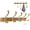 Gold-5 Hooks, variant on FUYGRCJ Vintage Coat Rack Wall Mount, 5 Hooks Decorative Aluminum Wall Coat Rack for Hanging Key Purse Hat Robe Towel Clothes, Unique Hanger Key Holder for Bathroom Entryway Antique Brass