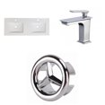 thumbnail image 1 of American Imaginations 25-in. W 3H8-in. Ceramic Top Set In White Color - Overflow Drain Incl. AI-24535, 1 of 9