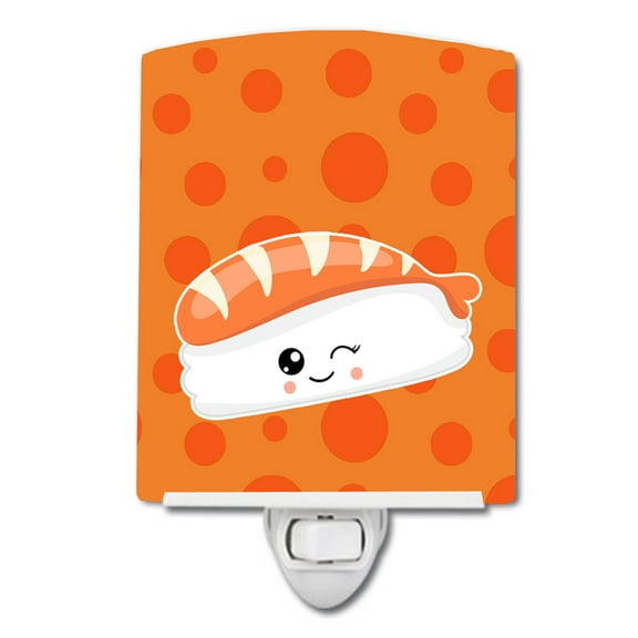 Caroline's Treasures BB8804CNL Sushi Sashimi Ceramic Night Light, 6x4x3", multicolor