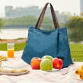 thumbnail image 5 of Canvas Tote bag women's school work travel and shopping, 5 of 6