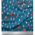 thumbnail image 1 of Soimoi Poly Georgette Fabric Feather,Branch & Bird Kids Printed Craft Fabric by The Yard 52 Inch Wide, 1 of 3