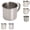 Z-All Styles, variant on ZOURIH 304 Stainless Steel Measuring Cup 120 ml with ML Graduations,Kitchen Mixing Pitcher,Precision Engraved Markings,Container for Baking and Frothing,Silver-No Handle