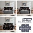 thumbnail image 5 of TSOVTHRID Sea Turtle Plumeria Floral Print Loveseat Recliner Covers Soft Reclining Loveseat Slipcover 6-Piece Stretch Polyester Recliner Cover for 2 Seat Sofa Couch, 5 of 7