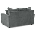 thumbnail image 3 of Signature Design by Ashley Stairatt Contemporary Fabric & Wood Loveseat in Gray, 3 of 5
