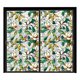 thumbnail image 1 of Lámina adhesiva estática para ventanas con motivos florales arcoíris, 100 x 43 cm, calcomanía de PVC, 8 diseños botánicos, puertas de cristal, 1 of 5