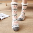 thumbnail image 4 of Socks Warm Colored Cotton Plus Velvet Thickening Socks Breathable And Sweat-absorbing Sock,4pcs,all style, 4 of 9