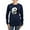 Navy, variant on CafePress - Wolf Therian Ying Yang Women's Long Sleeve Dark T - Women's Long Sleeve Graphic Tee Casual Fit