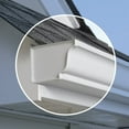 thumbnail image 2 of Amerimax Home Products Gutter End Cap Left Aluminum - Easy Installation - 1 Piece, White, 5 In., 2 of 2