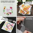 thumbnail image 4 of Efavormart 100 Pack Clear White PVC Cookie Candy Bags With "Thank You" Floral Print, Self Adhesive Seal Transparent Candy Favor Bags - 6"x7", 4 of 5