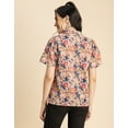 thumbnail image 4 of Moomaya Spread Collar Pin Tucks Cotton Top - Women's Casual Printed Top, 4 of 9