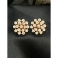 thumbnail image 6 of 1.09 Carats Round Brilliant Natural Diamonds Snowflake Stud Earrings In Hallmark 14K Rose Gold, 6 of 12