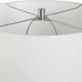 thumbnail image 5 of Uttermost Velino 1-Light Contemporary Glass & Fabric Table Lamp in White/Gray, 5 of 6