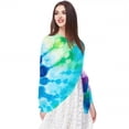 thumbnail image 5 of tie dye76 Translucent Breathable Chiffon Yarn Silk Scarf 180*73 (70.86*28.7in) - Lightweight Head Wrap for Women and Girls, 5 of 6
