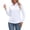 White, variant on Button down Shirt Women Long Sleeve Dress Shirts Wrinkle Free Collared Work Office Solid Blouses Corset Tops by Awwp , Black L