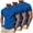 Blue-82, variant on 3-Pack Mens T Shirts Short Sleeve Crewneck Tees Workout Shirts for Lightweight Breathable, Size S