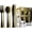 Black and Gold, variant on 150 Pack Plastic Silverware,Disposable Cutlery Set Heavy Duty Utensil Sets 50 Forks 50 Knives 50 Spoons for Brithday, Wedding,Home School Party Picnics Restaurant Outdoor Events (Red Clear)