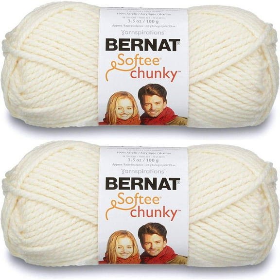 (Pack of 2) Bernat Softee Chunky Yarn-Natural