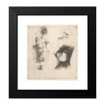 thumbnail image 2 of Rembrandt van Rijn 15x16 Black Modern Framed Museum Art Print Titled - Sheet of Studies; Head of the Artist, a Beggar Couple, Heads of an Old Man and Old Woman (1632), 2 of 5