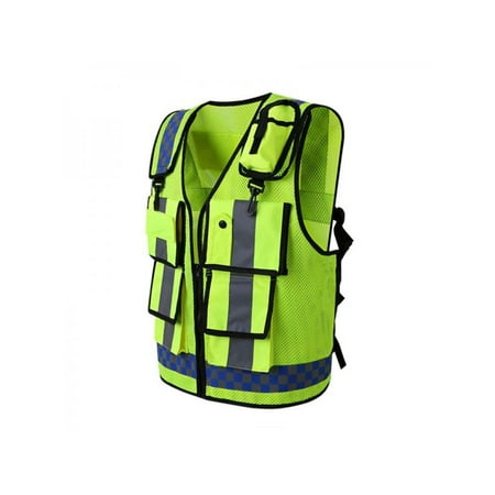 

Reflective Vest Running Gear - Be Visible Stay Safe - Ultralight & Comfy - Large Pocket with Adjustable Waist - Safety Vest for Running Cycling Walking