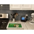 thumbnail image 2 of Longhair Cream Dachshund St. Patrick's Day Glass Cutting Board Large 12 in x 15 in, 2 of 5