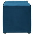 thumbnail image 5 of Brika Home Velvet Upholstered Storage Shoe Bench in Blue, 5 of 9